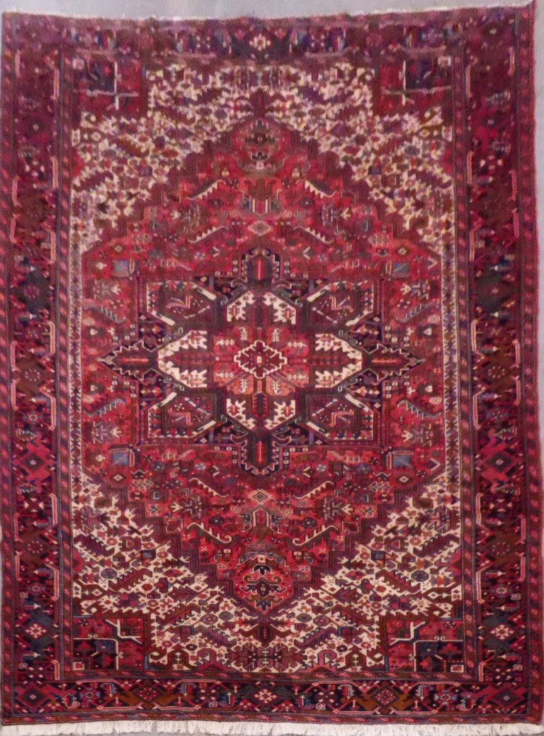 Persian Heriz Hand-Knotted Rug Made With Natural Wool And Cotton 12'3'' X 9'3'' Panr2583